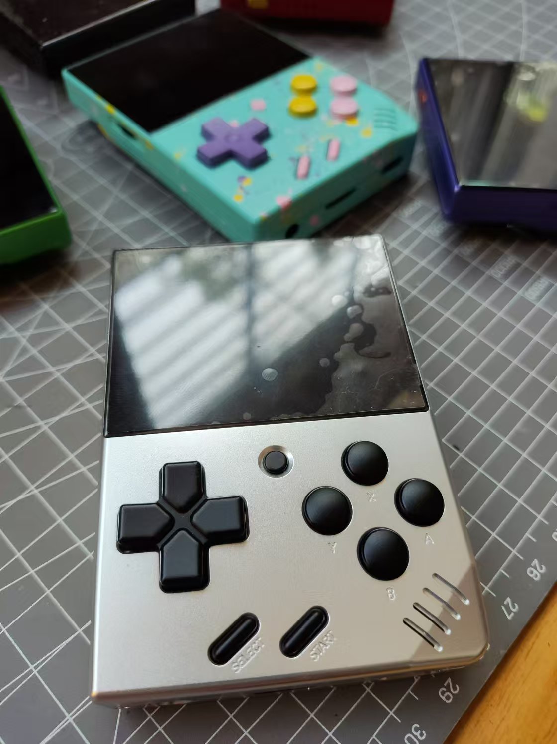 Custom Metal Shell & Full Buttons Set Miyoo Mini Plus Miyoo Mini V4