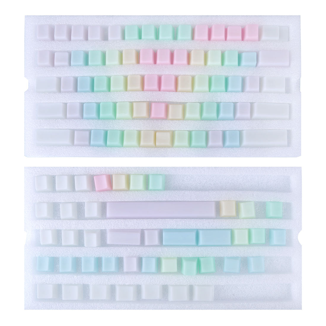 POM Jelly Keycaps 109 Key Doubleshot Translucent OEM Profile DIY 60% 87 TKL 104 108 MX Switches Mechanical Keyboard